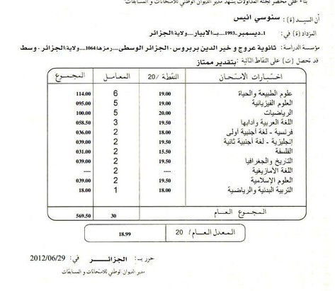 حوار مع أنيس سنوسي صاحب أعلى معدل في بكالوريا 2012 على مستوى الجزائر 2806681